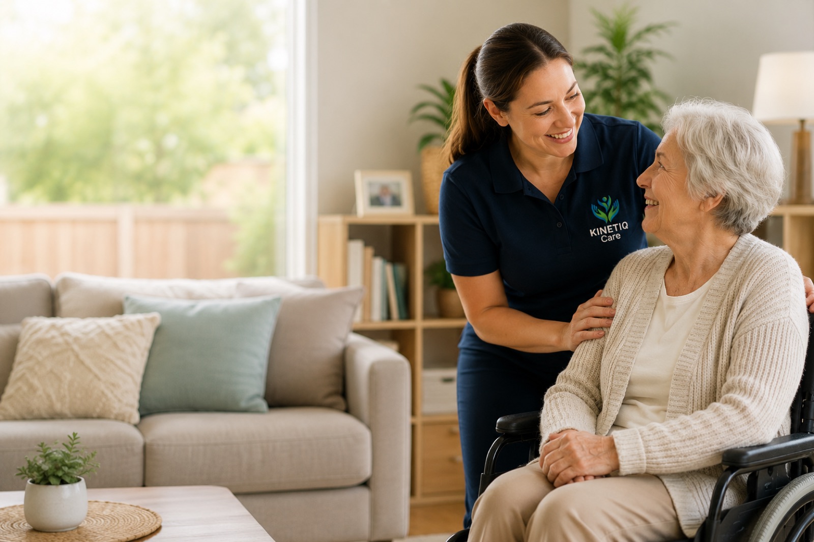 NDIS support worker in Ipswich with participant